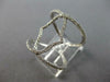 ESTATE LARGE .45CT DIAMOND 14K WHITE GOLD LUCKY HAMSA CHAMSA LOVE KNOT FUN RING