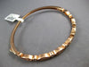 1.3CT DIAMOND 14K ROSE GOLD ROUND & MARQUISE SHAPE SEMI ETERNITY BANGLE BRACELET