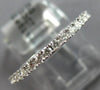 .33CT DIAMOND 18K WHITE GOLD 3D ROUND 2mm SEMI ETERNITY WEDDING ANNIVERSARY RING