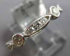 1.06CT DIAMOND 18KT WHITE GOLD ROUND FILIGREE ETERNITY WEDDING ANNIVERSARY RING