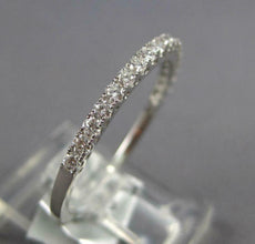 .33CT DIAMOND 18KT WHITE GOLD CLASSIC ROUND SEMI ETERNITY 1.5MM ANNIVERSARY RING