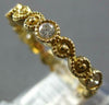 ESTATE .36CT DIAMOND 14K YELLOW GOLD FILIGREE SIZEABLE ETERNITY ANNIVERSARY RING
