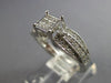 .50CT DIAMOND 14KT WHITE GOLD ROUND & PRINCESS SQUARE INVISIBLE ENGAGEMENT RING