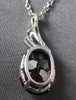 2.11CT DIAMOND & AAA GARNET 14KT WHITE GOLD 3D OVAL & ROUND FUN FLOATING PENDANT