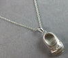 .10CT DIAMOND 14KT WHITE GOLD 3D MATTE & SHINY BABY GIRL SHOE FLOATING PENDANT