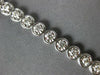 ESTATE 2.0CT DIAMOND 14K WHITE GOLD 3D ROUND BEZEL PRONG CLASSIC TENNIS BRACELET