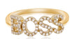 ESTATE .20CT DIAMOND 14KT YELLOW GOLD 3D CLASSIC ROUND BOSS FUN RING