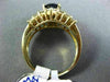 ESTATE WIDE 1.96CT DIAMOND & AAA SAPPHIRE 18KT YELLOW GOLD 3D ENGAGEMENT RING