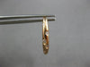 ESTATE .13CT DIAMOND 18KT ROSE GOLD 3D ROUND ETOILE OVAL HOOP HANGING EARRINGS