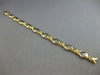 ESTATE .50CT DIAMOND 14KT 2 TONE GOLD 3D ROUND ETOILE XO LOVE TENNIS BRACELET