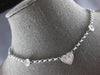 1.5CT DIAMOND 18KT WHITE GOLD HEART CIRCULAR BY THE YARD INVISIBLE LOVE NECKLACE