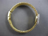 LARGE .30CT DIAMOND 14KT 2 TONE GOLD 3D GENEVE SQUARE QUARTZ LADY'S WATCH #27807