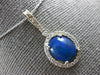 3.25CT DIAMOND & AAA OPAL 14KT WHITE GOLD 3D OVAL & ROUND HALO FLOATING PENDANT