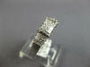 .85CT DIAMOND 14KT WHITE GOLD ROUND & PRINCESS 3 ROW INVISIBLE ANNIVERSARY RING