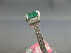 2.48CT DIAMOND & AAA EMERALD 18KT WHITE GOLD BAGUETTE & PRINCESS ENGAGEMENT RING