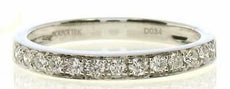 .34CT DIAMOND 18KT WHITE GOLD ROUND CHANNEL PRONG SEMI ETERNITY ANNIVERSARY RING