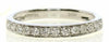 .34CT DIAMOND 18KT WHITE GOLD ROUND CHANNEL PRONG SEMI ETERNITY ANNIVERSARY RING