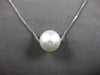 ESTATE AAA SOUTH SEA PEARL 18KT WHITE GOLD 3D CLASSIC SOLITAIRE FLOATING PENDANT