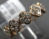 .44CT DIAMOND 14KT ROSE GOLD ROUND CLASSIC MULTI FLOWER SEMI ETERNITY LOVE RING