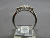 ESTATE .55CT DIAMOND 18KT WHITE GOLD 3D CLASSIC STAR FLOWER FUN LOVE RING