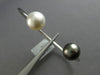 AAA TAHITIAN & AAA SOUTH SEA PEARL 14KT WHITE GOLD 3D FLEXIBLE BANGLE BRACELET