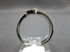 .43CT DIAMOND 14K WHITE GOLD ROUND & BAGUETTE DOUBLE SQUARE CRISS CROSS FUN RING
