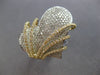ESTATE EXTRA LARGE 2.52CT DIAMOND 14KT 2 TONE GOLD HEART SHAPE LOVE RING #28101