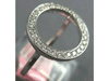 ESTATE .33CT DIAMOND 14KT WHITE GOLD 3D CLASSIC ROUND CIRCLE OF LIFE FUN RING