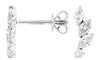 .62CT DIAMOND 14KT WHITE GOLD ROUND & MARQUISE 4 STONE CLASSIC HANGING EARRINGS