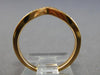 ESTATE .13CT DIAMOND 18KT ROSE GOLD 3D CLASSIC V SHAPE WEDDING ANNIVERSARY RING