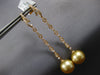 .58CT DIAMOND & AAA GOLDEN SOUTH SEA PEARL 18KT YELLOW GOLD 3D HANGING EARRINGS