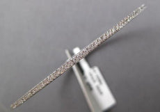 .26CT DIAMOND 14KT WHITE GOLD 2MM SEMI ETERNITY FLEXIBLE MAGNET BANGLE BRACELET