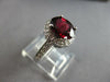 2.10CT DIAMOND & AAA RHODOLITE 14KT WHITE GOLD OVAL & ROUND HALO ENGAGEMENT RING