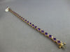 15.90CT DIAMOND & AAA AMETHYST 14KT YELLOW GOLD 3D OVAL & ROUND TENNIS BRACELET