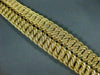 ANTIQUE WIDE & LONG 18K YELLOW GOLD GRADUATING HANDCRAFTED WOVEN BRACELET #22216
