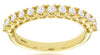 ESTATE .42CT DIAMOND 14K YELLOW GOLD ROUND HIGH SETTING WEDDING ANNIVERSARY RING