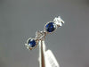 ESTATE 1.26CT DIAMOND & AAA SAPPHIRE 18K WHITE GOLD 3D FILIGREE ANNIVERSARY RING