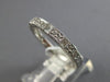 .32CT DIAMOND 14KT WHITE GOLD ROUND & BAGUETTE FILIGREE WEDDING ANNIVERSARY RING