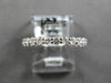 ESTATE .40CT DIAMOND 18KT WHITE GOLD 2MM SEMI ETERNITY WEDDING ANNIVERSARY RING
