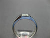 ESTATE .31CT DIAMOND 18KT WHITE GOLD 4 STONE PRINCESS INVISIBLE SQUARE MENS RING