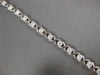 ESTATE .89CT DIAMOND 14KT WHITE GOLD 3D ROUND CLASSIC XO TENNIS BRACELET