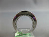 ESTATE EXTRA LARGE 3.26CT DIAMOND 18K WHITE GOLD MULTI ROW PAVE ANNIVERSARY RING