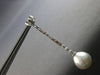 EXTRA LARGE 1.37CT DIAMOND & AAA SOUTH SEA PEARL 18K WHITE GOLD HANGING EARRINGS