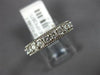 .76CT DIAMOND 18K WHITE GOLD 3D FILIGREE MILGRAIN SEMI ETERNITY ANNIVERSARY RING
