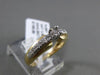 ESTATE .20CT DIAMOND 14KT TWO TONE GOLD 3D FRIENDSHIP PROMISE ENGAGEMENT RING