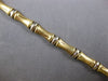 ESTATE LONG 14KT 2 TONE GOLD 3D CLASSIC BAMBOO LOVE BRACELET