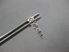 ESTATE .72CT DIAMOND 18KT WHITE GOLD 3D ROUND GRADUATING FUN HANGING EARRINGS