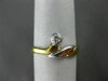 ESTATE .15CT DIAMOND 18KT WHITE & YELLOW GOLD SOLITAIRE ENGAGEMENT RING #3204