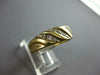 WIDE .20CT DIAMOND 14KT YELLOW GOLD 3D MULTI ROW SWIRL WEDDING ANNIVERSARY RING