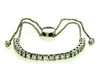 1.0CT DIAMOND 14KT WHITE GOLD SEMI ETERNITY FLEXIBLE ADJUSTABLE TENNIS BRACELET